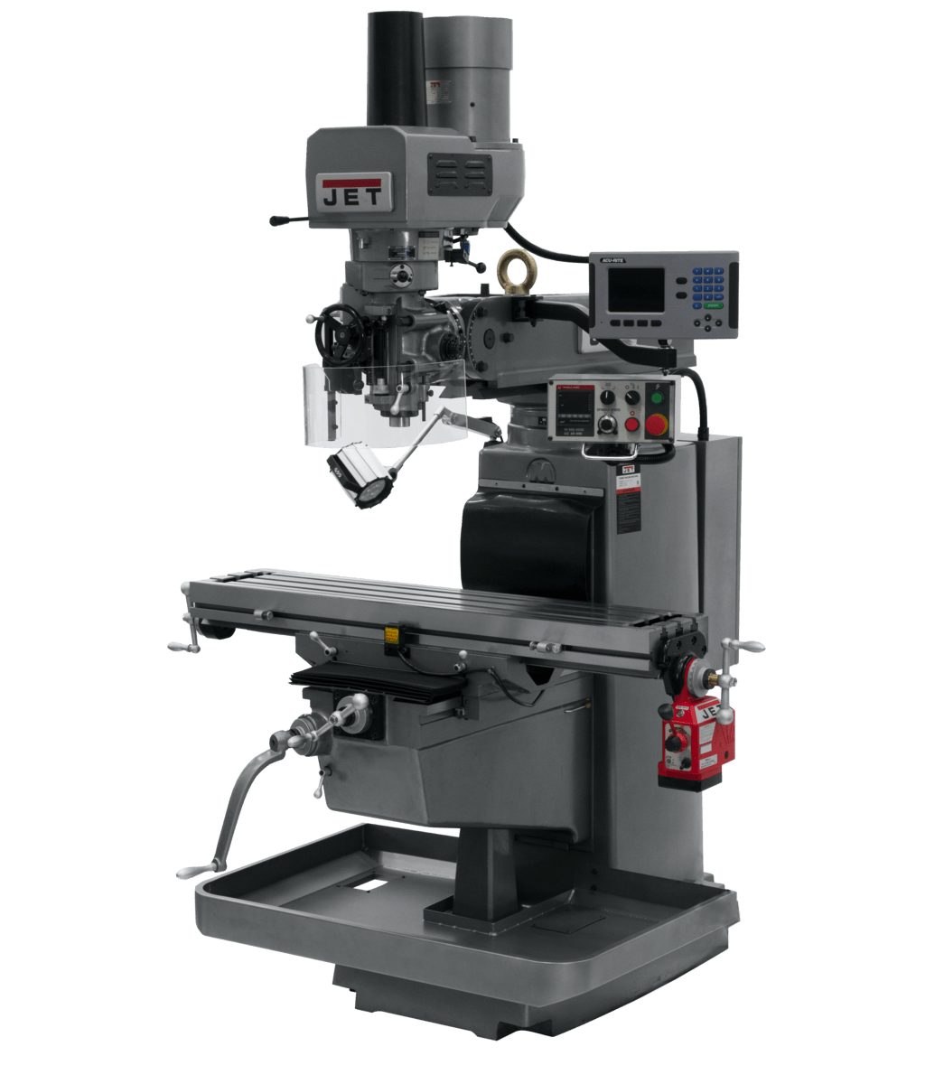 JET JTM-1050EVS2/230 Mill with 3-Axis Acu-Rite 203DRO (Quill) with X-A