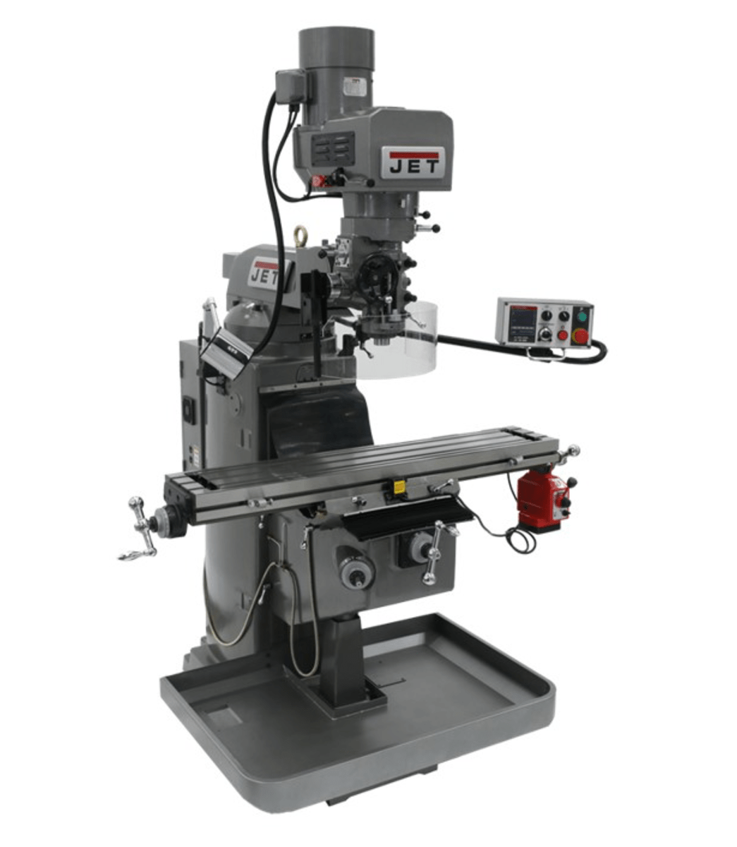 JET JTM-1050EVS2/230 Mill with Acu-Rite 203 DRO with X-Axis Powerfeed
