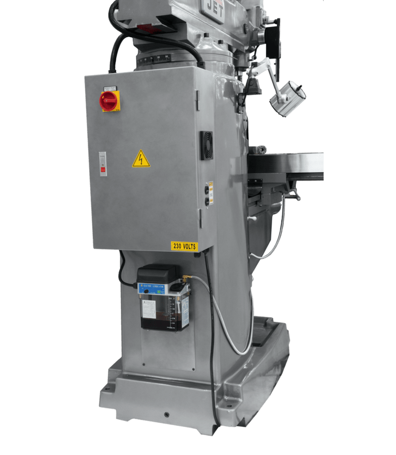 JET JTM-1050EVS2/230 Mill with Newall DP700 DRO with X, Y and Z-Axis Powerfeeds JET-690638