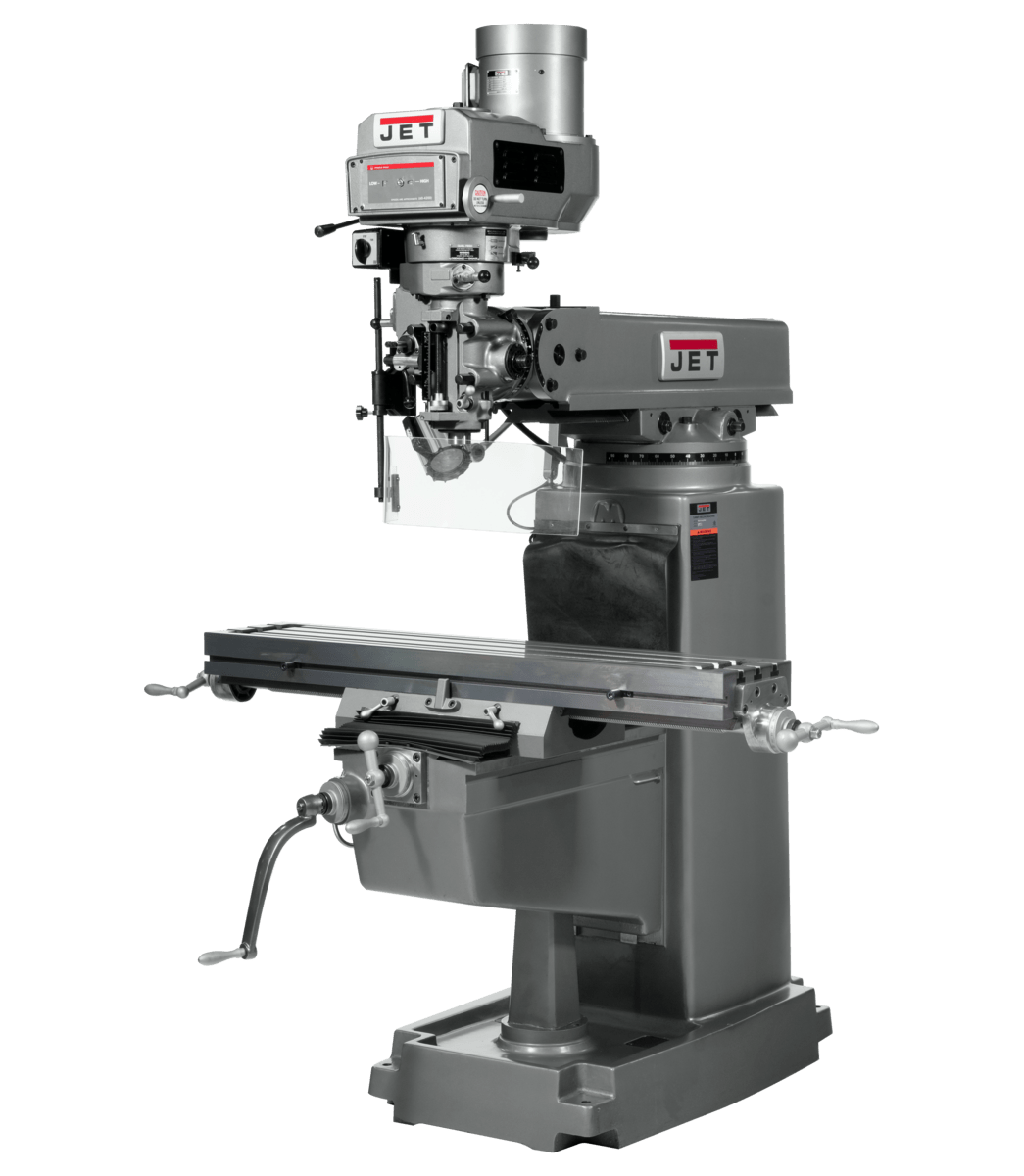 JET JTM-1050VS2 Mill with 3-Axis ACU-RITE 203 DRO (Quill) with X and Y