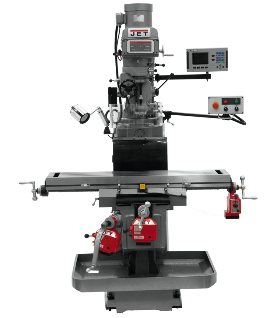 JET JTM-1254VS with ACU-RITE 203 3X (Q) DRO, X, Y & Z Powerfeeds