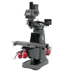 JET JTM-4VS-1 Mill with 3-Axis Newall DP700 DRO (Quill) with X, Y and Z-Axis Powerfeeds and Power Draw Bar JET-691171