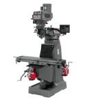 JET JTM-4VS-1 Mill with Newall DP700 DRO with X and Y-Axis Powerfeeds and 6" Riser Block JET-692306