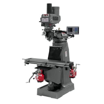 JET JTM-4VS Mill with 3-Axis ACU-RITE 203 DRO (Quill) with X and Y-Axis Powerfeeds and Power Draw Bar JET-690139