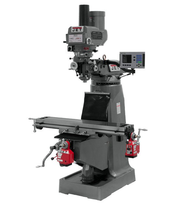 JET JTM-4VS Mill with ACU-RITE 203 DRO with X and Y-Axis Powerfeeds and Power Draw Bar JET-690230