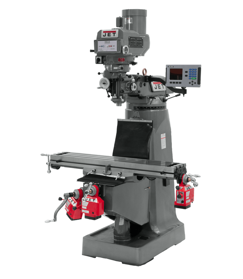 JET JTM-4VS Mill with ACU-RITE 203 DRO with X, Y and Z-Axis Powerfeeds JET-690099