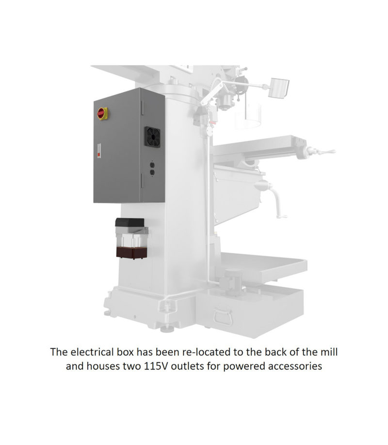 JET JTM-949EVS/230 Electronic Variable Speed Vertical Milling Machine 230V 3Ph JET-691500