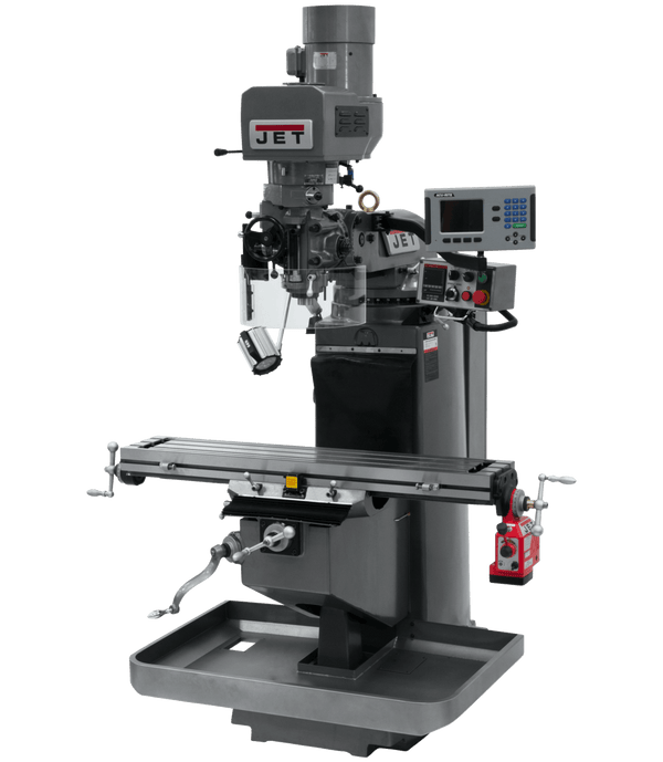 JET JTM-949EVS Mill with 3-Axis Acu-Rite 203 DRO (Knee) with X-Axis Powerfeed JET-690525