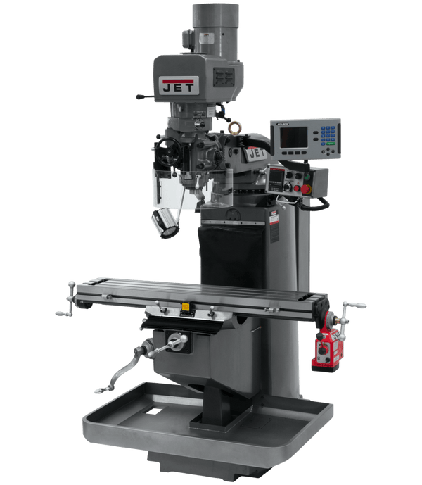 JET JTM-949EVS Mill with 3-Axis Acu-Rite 203 DRO (Quill) with X-Axis Powerfeed JET-690530