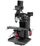 JET JTM-949EVS Mill with 3-Axis Newall DP700 DRO (Quill) with X and Y-Axis Powerfeeds and Air Powered Draw Bar JET-690548