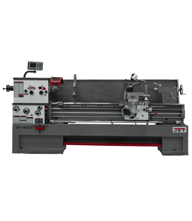 JET Lathe GH-1880ZX with ACU-RITE 203 DRO with Taper Attachment and Collet Closer JET-321493