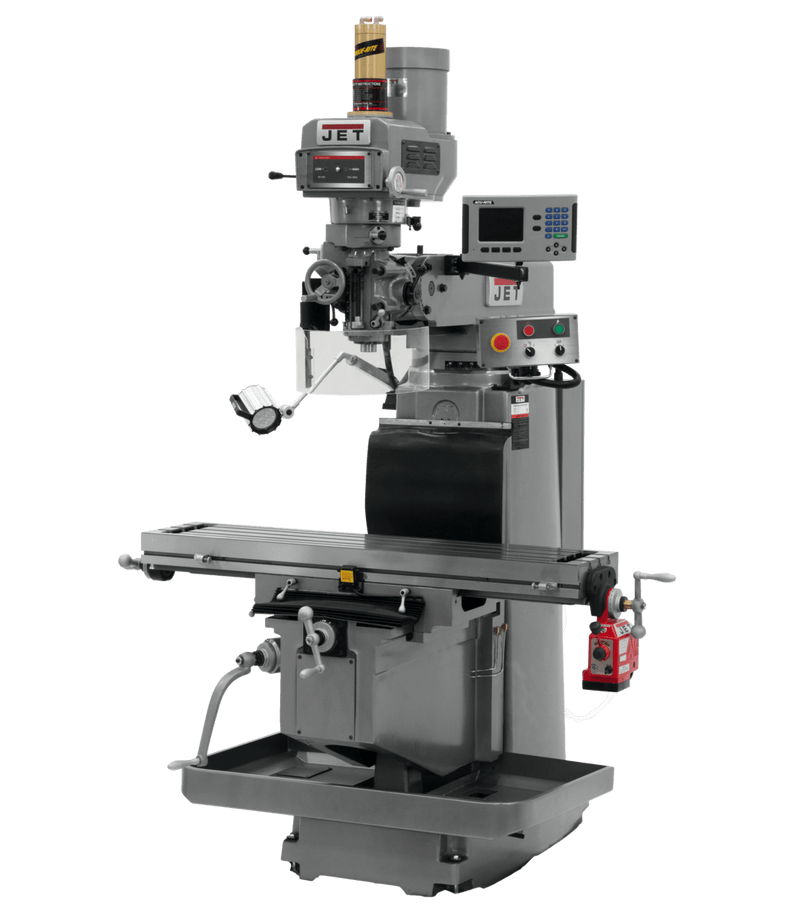 JET Mill JTM-1254RVS with ACU-RITE 203 3X (K) DRO, X Powerfeed & Air Power Drawbar JET-698115