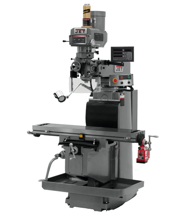 JET Mill JTM-1254RVS with NEWALL DP700 3X (Q) DRO, X Powerfeed & Air Power Drawbar JET-698139