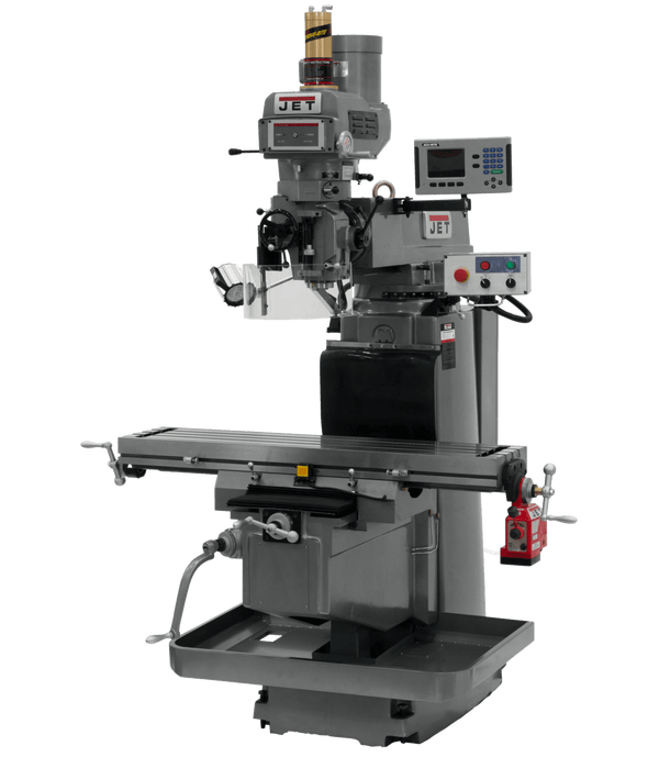 JET Mill JTM-1254VS with ACU-RITE 203 3X (K) DRO, X Powerfeed & Air Power Drawbar JET-698056