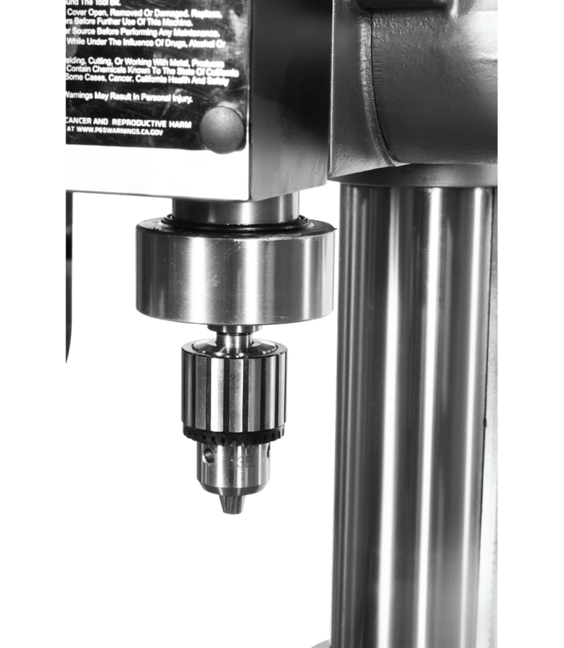 JET The JET JDPE-20EVS-PDF 1-1/4" Drilling Capacity, 2HP, 115V, 1Ph Electronic Variable Speed Drill with Power Downfeed JET-354250