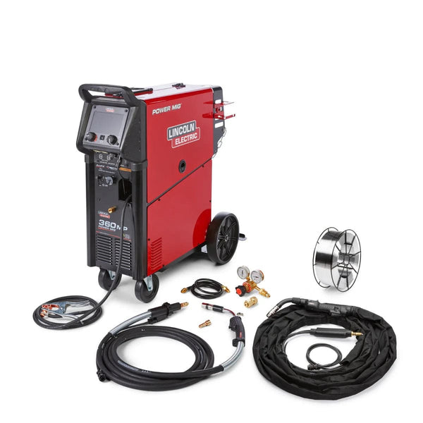 Lincoln Power Mig 360 Multiprocess Welder (Aluminum Trailer Mfg One-Pak) (K4662-1) LINK4662-1