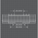 Loflin Fabrication Old Style Skid Steer Rock Bucket W/Teeth