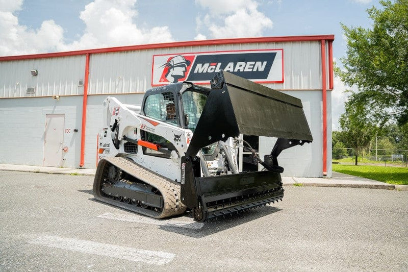 McLaren Industries Skid Steer Soil Conditioner Power Rake Bucket
