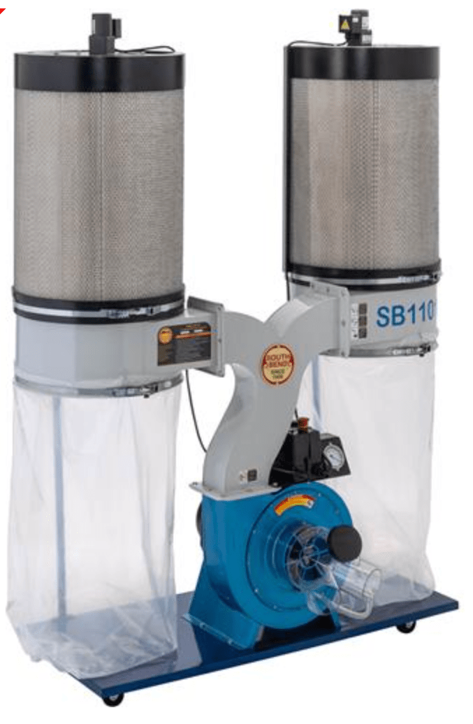 South Bend SB1101 - 3 HP Double Canister Dust Collector SB1101