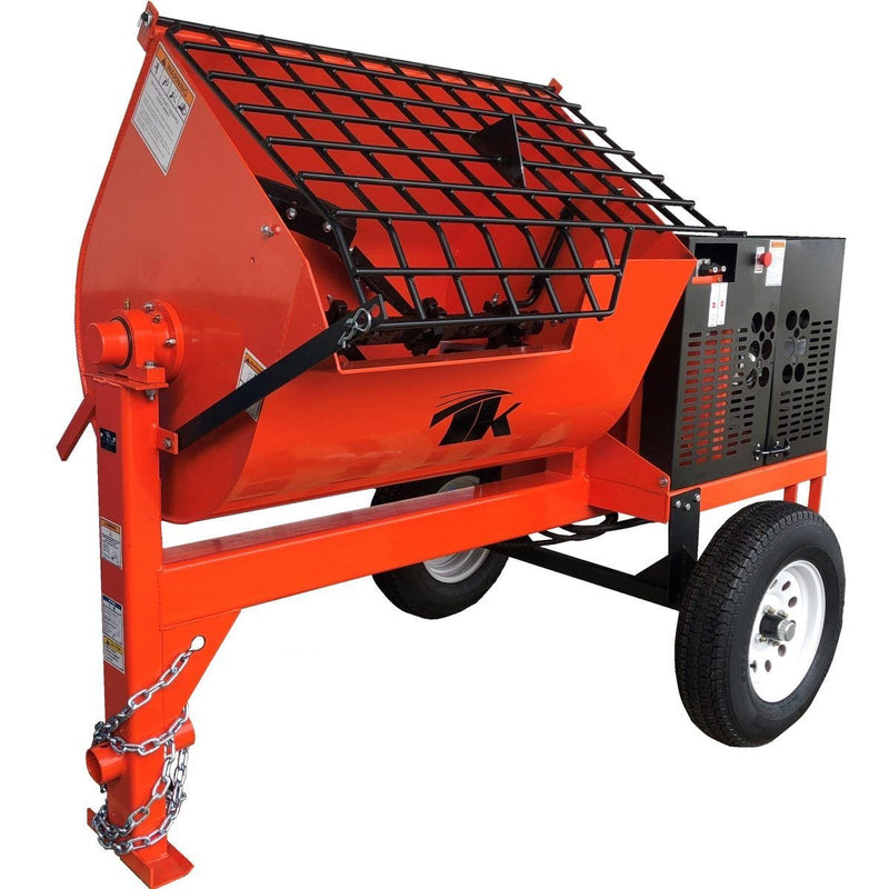 12 cu ft.Hydraulic Towable Steel Drum Concrete Cement Mortar Plaster Mixer W/ TK-HM12-E7