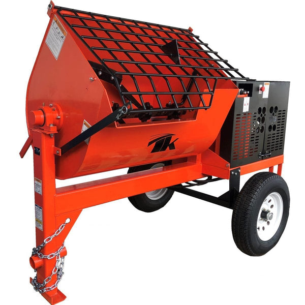 16 cu ft.Hydraulic Towable Steel Drum Concrete Cement Mortar Plaster Mixer W/ 7 TK-HM16-E7