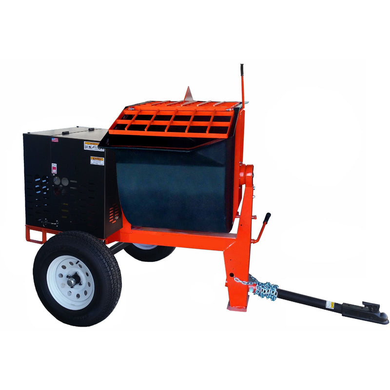 6 cu ft.0 Towable Polyurethane Drum Concrete Cement Mortar Plaster Mixer W/ 1 TK-MM6P-E1