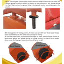 9 cu ft.0 Towable Polyurethane Drum Concrete Cement Mortar Plaster Mixer W/ TK-CM9P-GH8