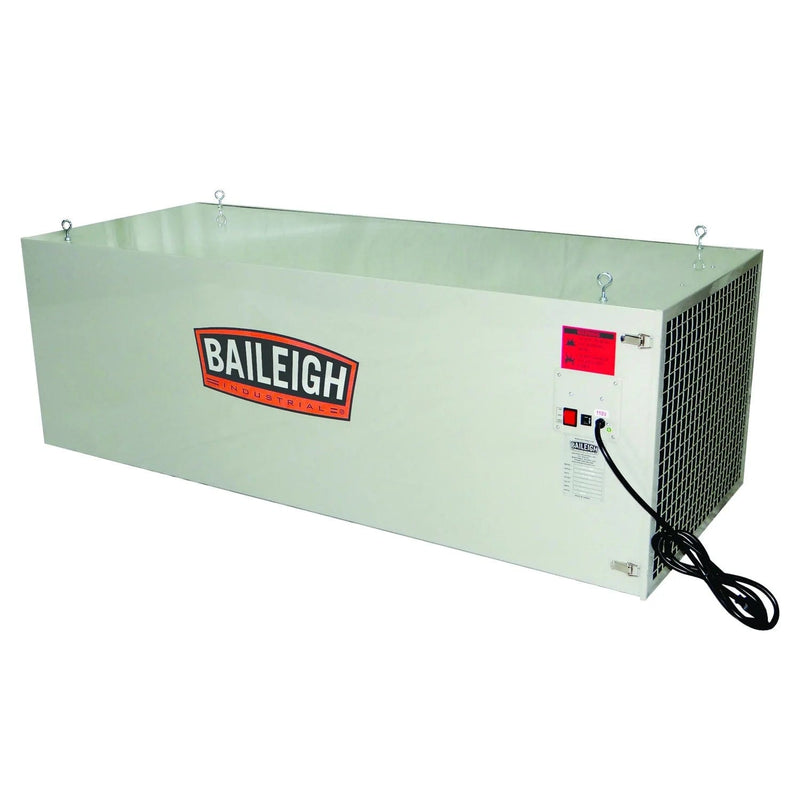Baileigh AFS-2400; 3/4hp 110V 1Ph Air Filtration System w/ Remote 3-Stage, 1 Micron 2400CFM BI-1017651
