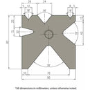 Baileigh BP-22413CNC; 220V 3Phase 224Ton 157" 2Axis Programmable Hydraulic PressBrake Distance Between Housings is 120" BI-1000791