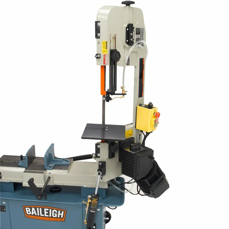 Baileigh BS-712M; 110 Volt Metal Cutting Band Saw with Vertical Cutting Option Mitering Vice 3/4" Blade Width BI-1001680