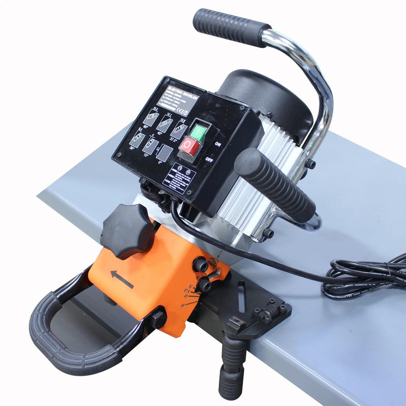 Baileigh CM-060PR; 110V Portable Hand-Held Beveling Machine, O-60 Degrees of Bevel, Face Milling and Pipe/Radius BI-1016602