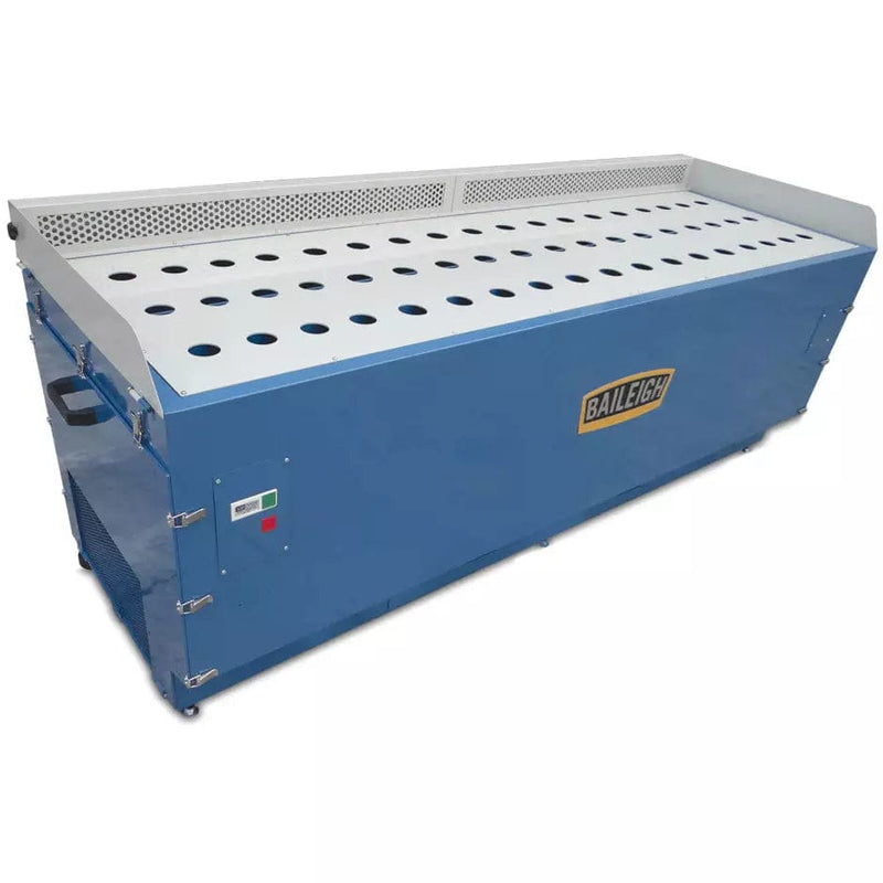 Baileigh DDTM-8024; 220V 1Phase Metal Down Draft Table, Includes two 1hp Motors and Fire Resistant Filter, 1950 CFMx2 BI-1008628