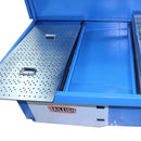 Baileigh DDTM-8052-HD; 230V 3 Metal Downdraft Table 80x52, Air Pulse Clean w/ HEPA Filter (Side Walls and Work Light Inc.) BI-1017590