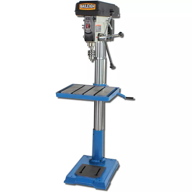 Baileigh DP-2012F-HD-V2; 110V 20" Floor Drill Press12 Spindle Speeds, 16.5"x18.5" Table MT4 (Requires Dedicated 20A Circuit) BI-1014890