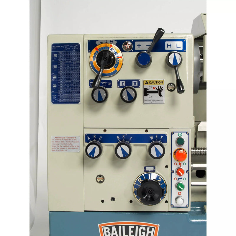 Baileigh PL-1860; 220V 3Phase 7-1/2 HP Precision Lathe 18" Swing 60" Length 2-3/8" Bore BI-1006157