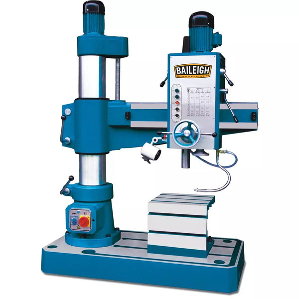 Baileigh RD-1000M; 220V 3Phase Mechanical Radial Drill, MT4 Spindle, Includes Quick and Tappinig Chuck BI-1008487