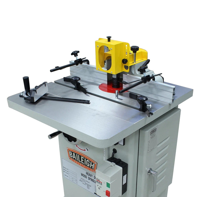 Baileigh SS-2725; 220V 1Ph 3 hp 2-Speed Spindle Shaper, 27" x 25" Working Table BI-1019407