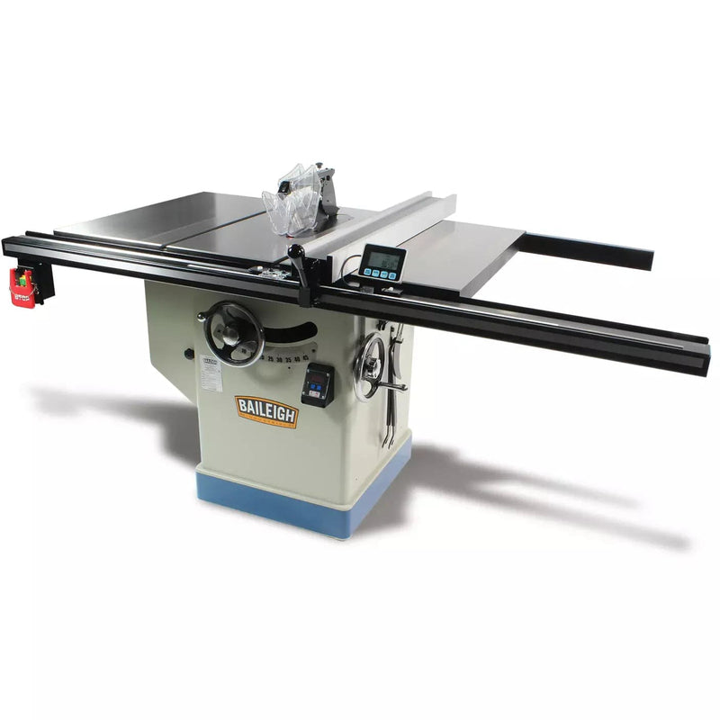 Baileigh TS-1248P-36; 5HP 220V 1Phase, 12" Professional Cabinet Style Table Saw, 48" x 30" Table, 36" Max Rip Cut BI-1008082