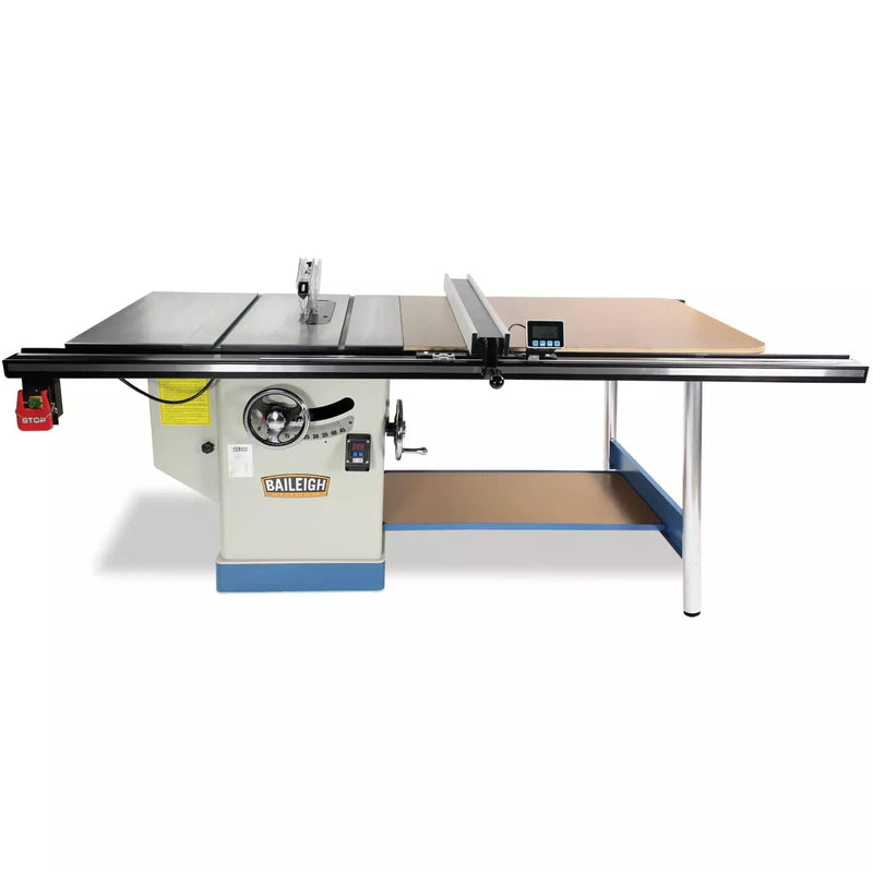 Baileigh TS-1248P-52; 5HP 220V 1Phase, 12" Professional Cabinet Style Table Saw, 48" x 30" Table, 52" Max Rip Cut BI-1008084