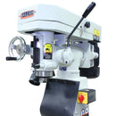 Baileigh VM-626-1; 110V 1.5HP 9 Speed Vertical Turret Knee Mill R8 Spindle w/Stand, Work Light, & 1-Shot Lubricator BI-1017634