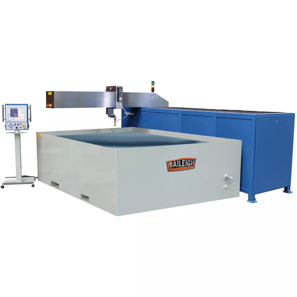 Baileigh WJ-512CNC; 460V 3PH 60 Htz 60" x 144" 3 axis CNC Flying Arm Water Jet with Direct Drive Pump BI-1016542