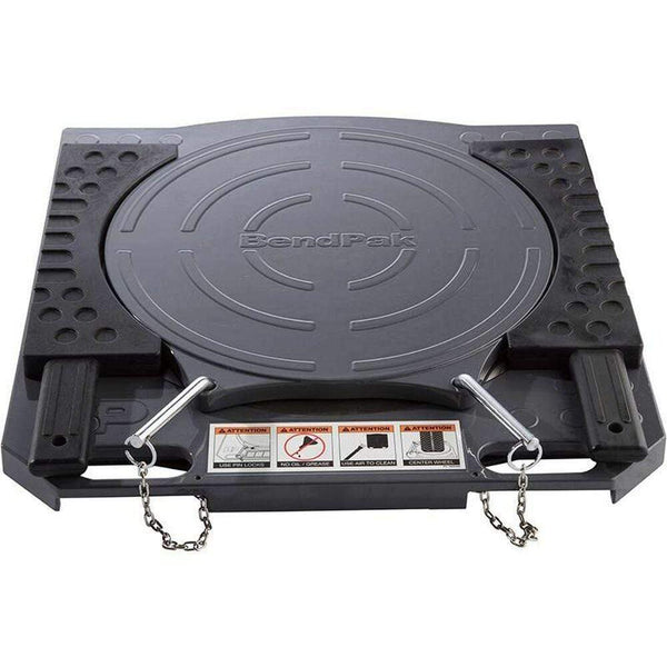 BendPak Deluxe Alignment Turnplates, Aluminum-Stainless, Set of Two, 18.5" x 18.5" - 5700236