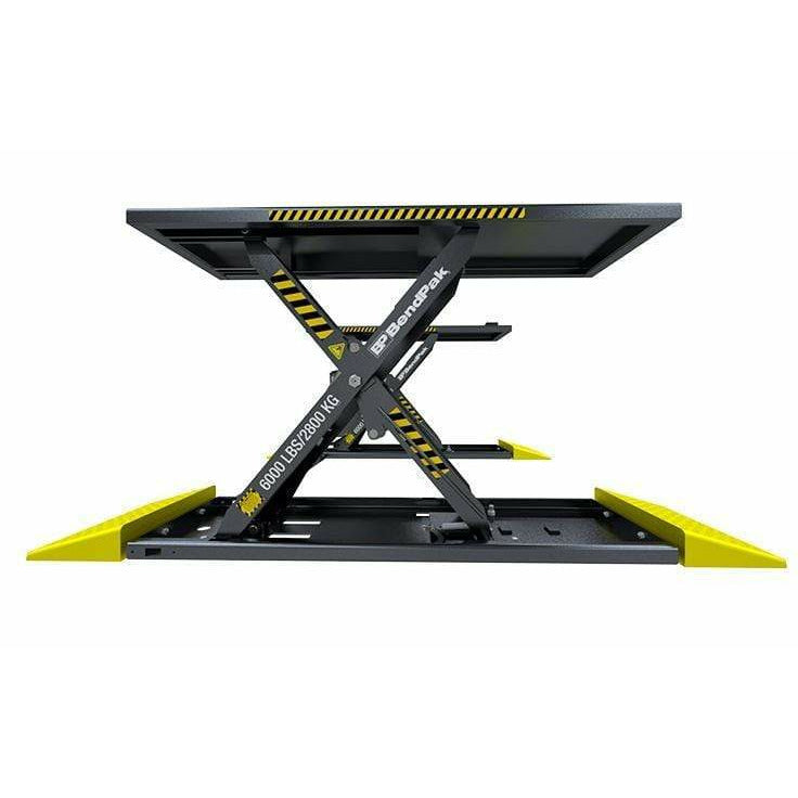 BendPak MDS-6LP Mid-Rise Scissor Lift For Cars 6,000 Lb. Capacity, Open Center, 1-Phase -  5175226