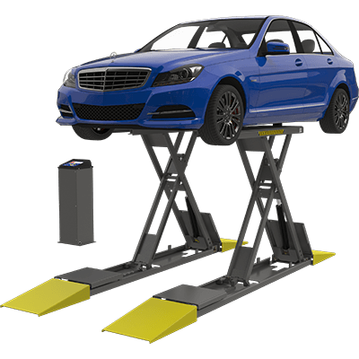 BendPak SP-7XL Full-Rise Scissor Lift For Cars 7,000 Lb. Capacity, Frame Engaging, Independent Pads -  5175994