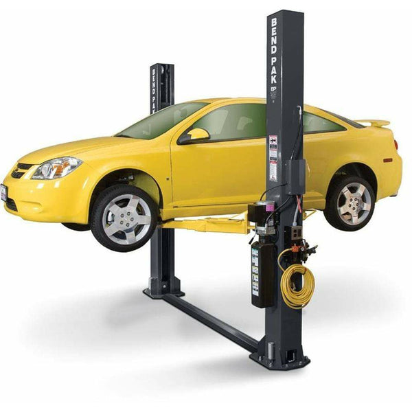 BendPak XPR-9S-LP 2-Post Car Lift, 9K Capacity, Floorplate, Chain, Shorty, Adjustable Width, Screw Pads, LOW-PRO ARMS - 5175391