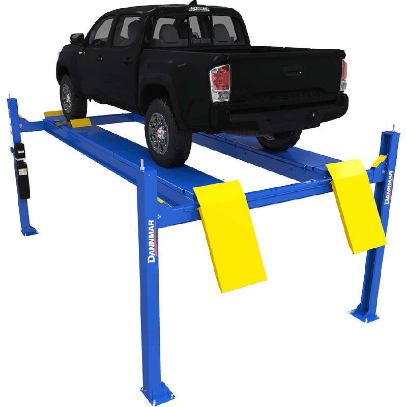 Dannmar D4-12A 12K Capacity 4-Post Alignment Lift Includes Slip Plates and Turnplates - 5175318