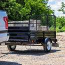 DK2 5FT X 7FT SINGLE AXLE UTILITY TRAILER KIT WITH DRIVE UP GATE - BLACK