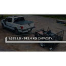 DK2 5FT X 7FT SINGLE AXLE UTILITY TRAILER KIT WITH DRIVE UP GATE - BLACK