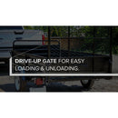 DK2 5FT X 7FT SINGLE AXLE UTILITY TRAILER KIT WITH DRIVE UP GATE - BLACK