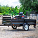 DK2 5FT X 7FT SINGLE AXLE UTILITY TRAILER KIT WITH DRIVE UP GATE - BLACK